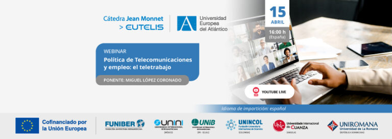 FUNIBER organiza el webinar «Política de Telecomunicaciones y empleo: el teletrabajo»