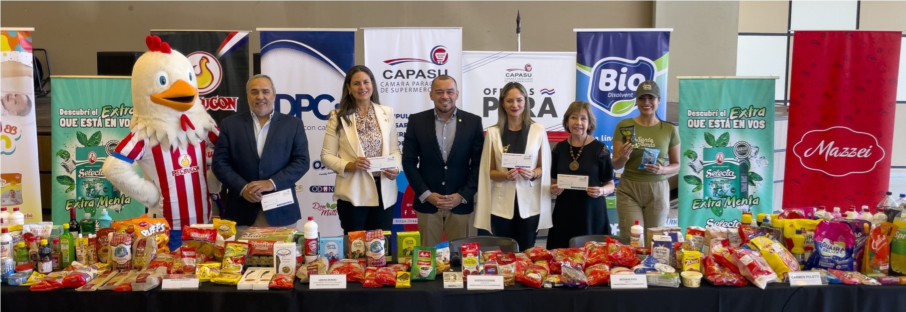 Diferentes gremios afines al sector supermercadista acompañaron el lanzamiento de Ofertas Porã Capasu 2025.