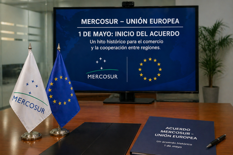 EL SUEÑO DE 25 AÑOS SE HACE REALIDAD: EL ACUERDO MERCOSUR–UE ARRANCA EL 1.° DE MAYO CON UN MERCADO DE 700 MILLONES DE PERSONAS