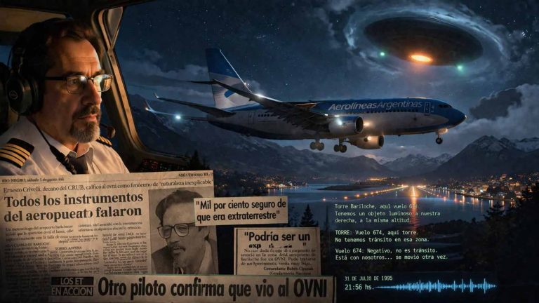 La noche en que un avión comercial se cruzó con lo inexplicable en Bariloche
