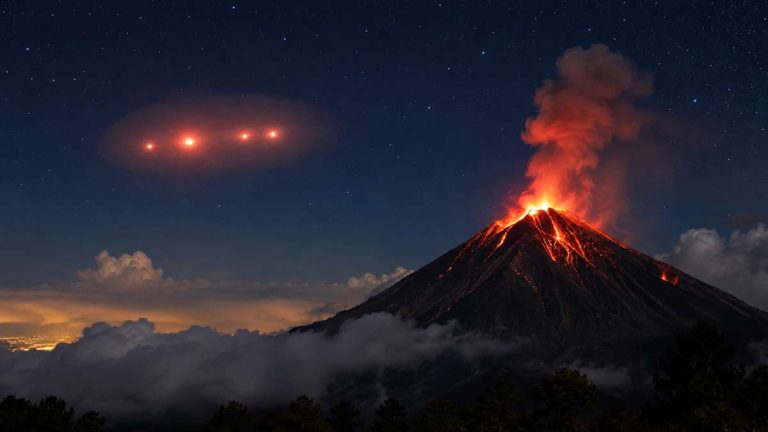 Avistamientos de OVNI en el Volcán de Fuego de Guatemala