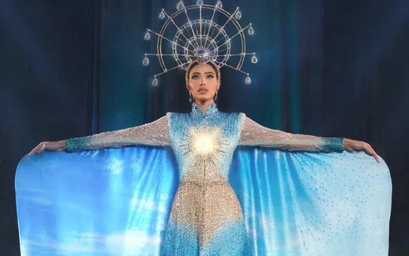 Silvia Maestre rinde tributo a La Guaira con su Traje Típico en el Miss Supranational