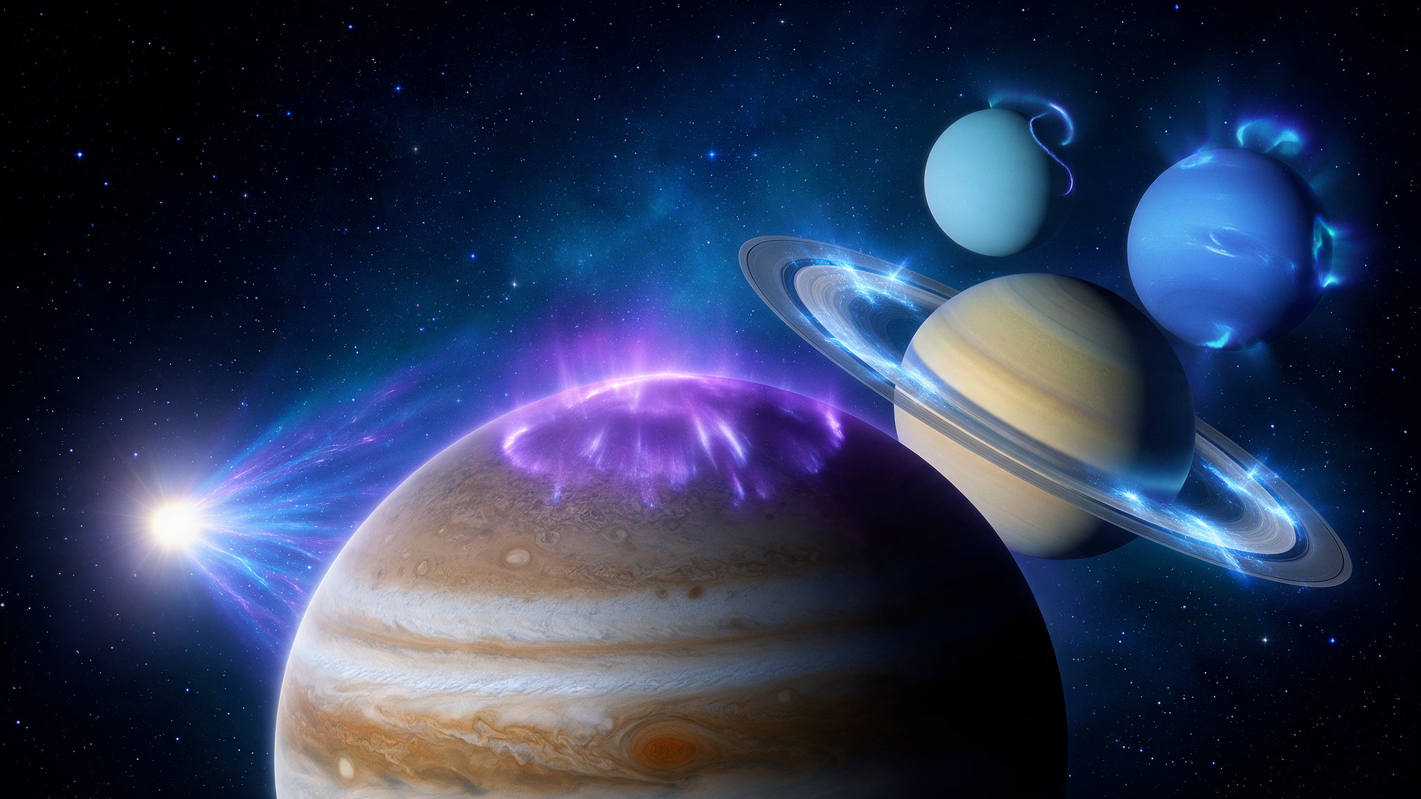 Auroras en otros planetas: el espectáculo de luz que no es solo cosa de la Tierra Auroras en otros planetas: el espectáculo de luz que no es solo cosa de la Tierra