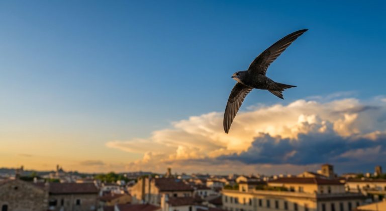 El vencejo, el animal que vive en el aire y casi nunca toca el suelo
