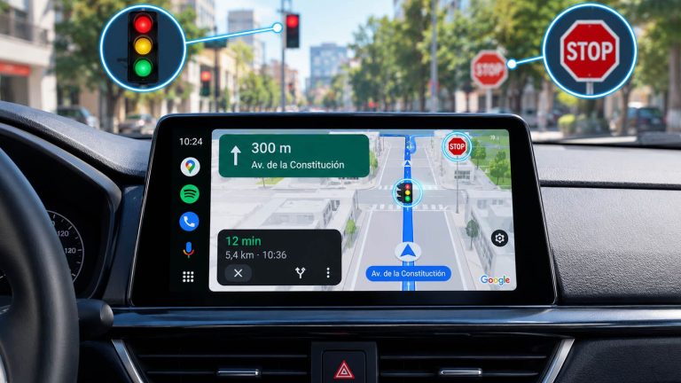 La nueva actualización de Google Maps para Android Auto es más útil que nunca: te ayudará con las señales de stop y los semáforos