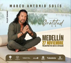 Medellín se prepara para el romanticismo: Marco Antonio Solís llega con su ‘Gratitud Tour 2026’