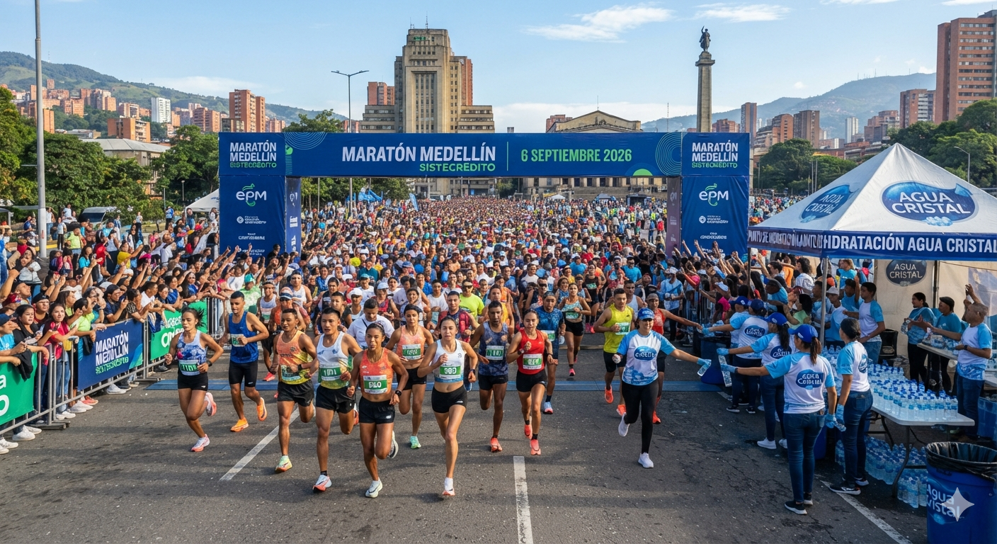 Medellín se toma las calles: 30.000 atletas listos para la Maratón 2026