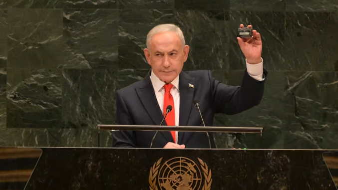 Netanyahu enfrenta protestas y salida de delegados durante discurso ante la ONU