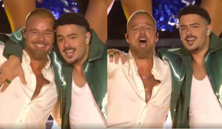NFL Rio: veja performance de Pedro Sampaio e Ricky Martin e estreia da parceria “pikito pikito”