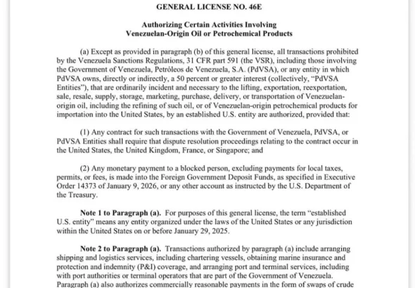 Ofac emite nuevas licencias para impulsar el sector petrolero y energético en Venezuela