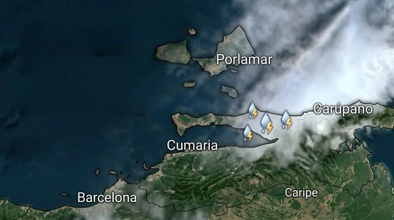 Paso de la onda tropical 51 genera abundante nubosidad y garúas en el este de Margarita