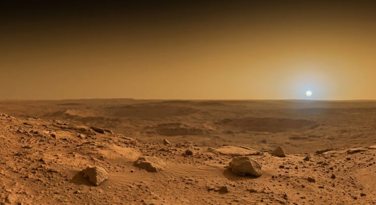 Por qué el cielo de Marte es de color mantequilla y no azul como el de la Tierra