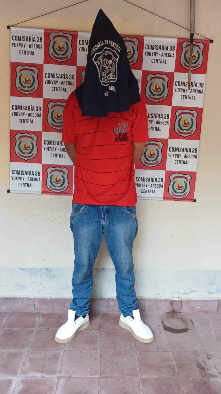 Presunto homicida se entregó a la Policía Nacional en Areguá