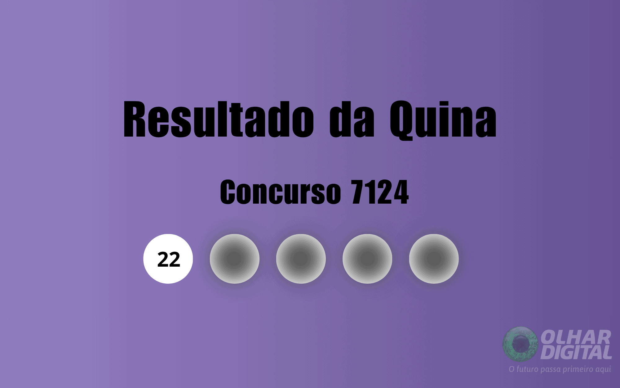 Resultado da Quina de hoje: veja números e ganhadores do concurso 7124 (terça, 22/09)