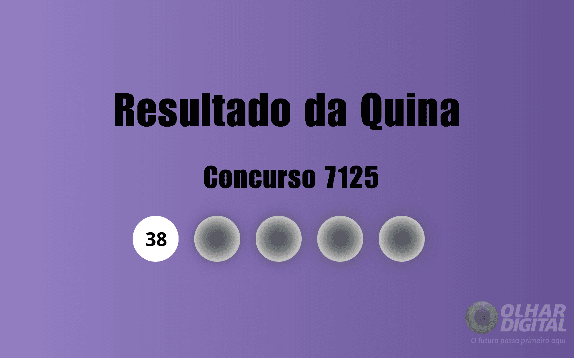 Resultado da Quina de hoje: veja números e ganhadores do concurso 7125 (quarta, 23/09)