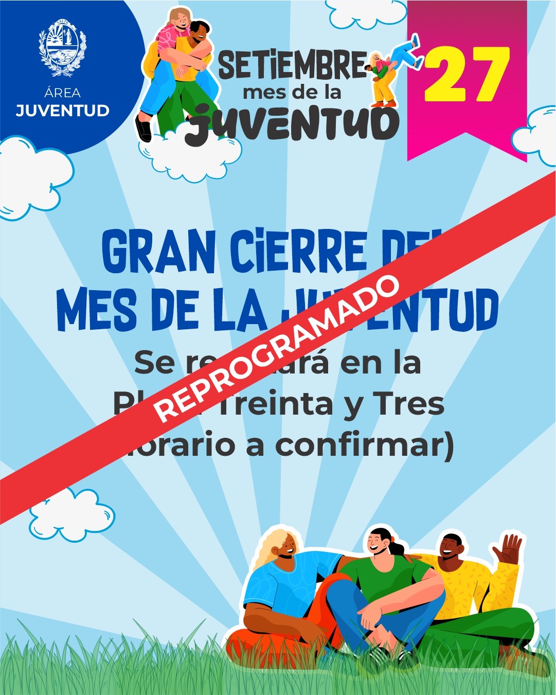 Se posterga el cierre del Mes de la Juventud previsto para este domingo