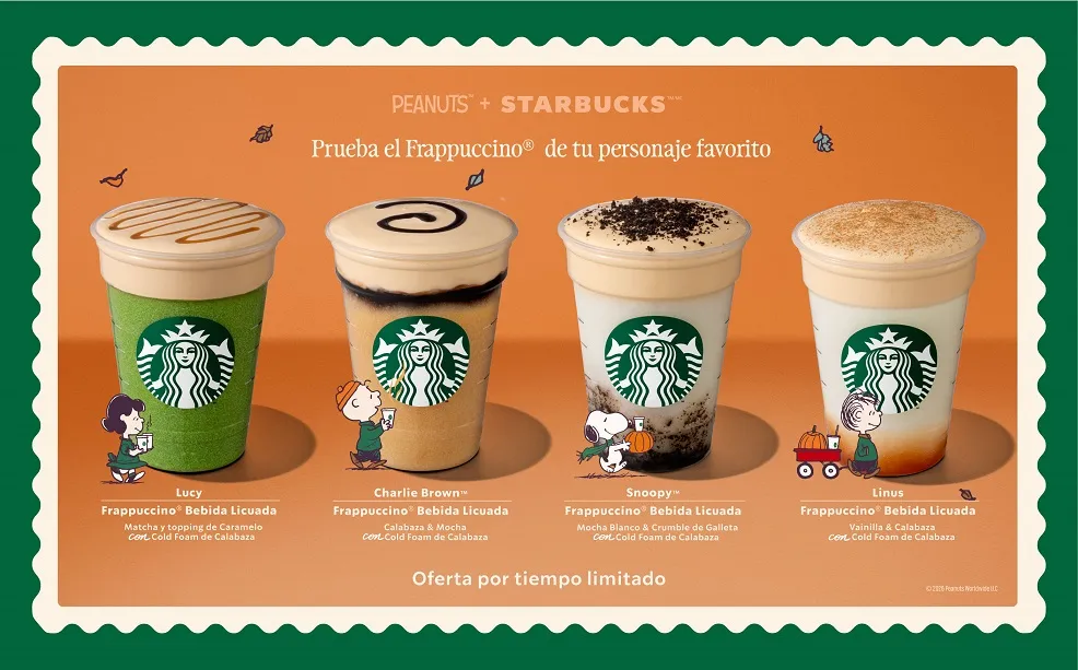 Starbucks combina el regreso del Pumpkin Spice con una colección de Snoopy en Colombia