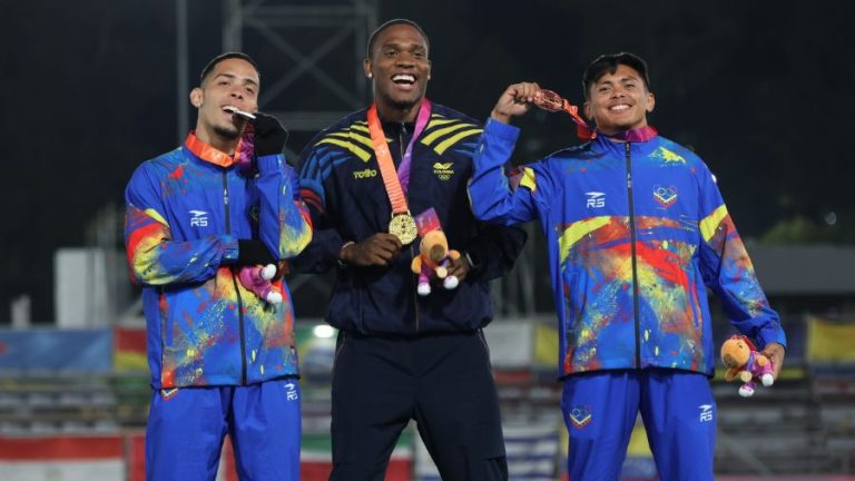 Suramericanos Santa Fe 2026 | Orangys Jiménez, oro en los 100 metros planos