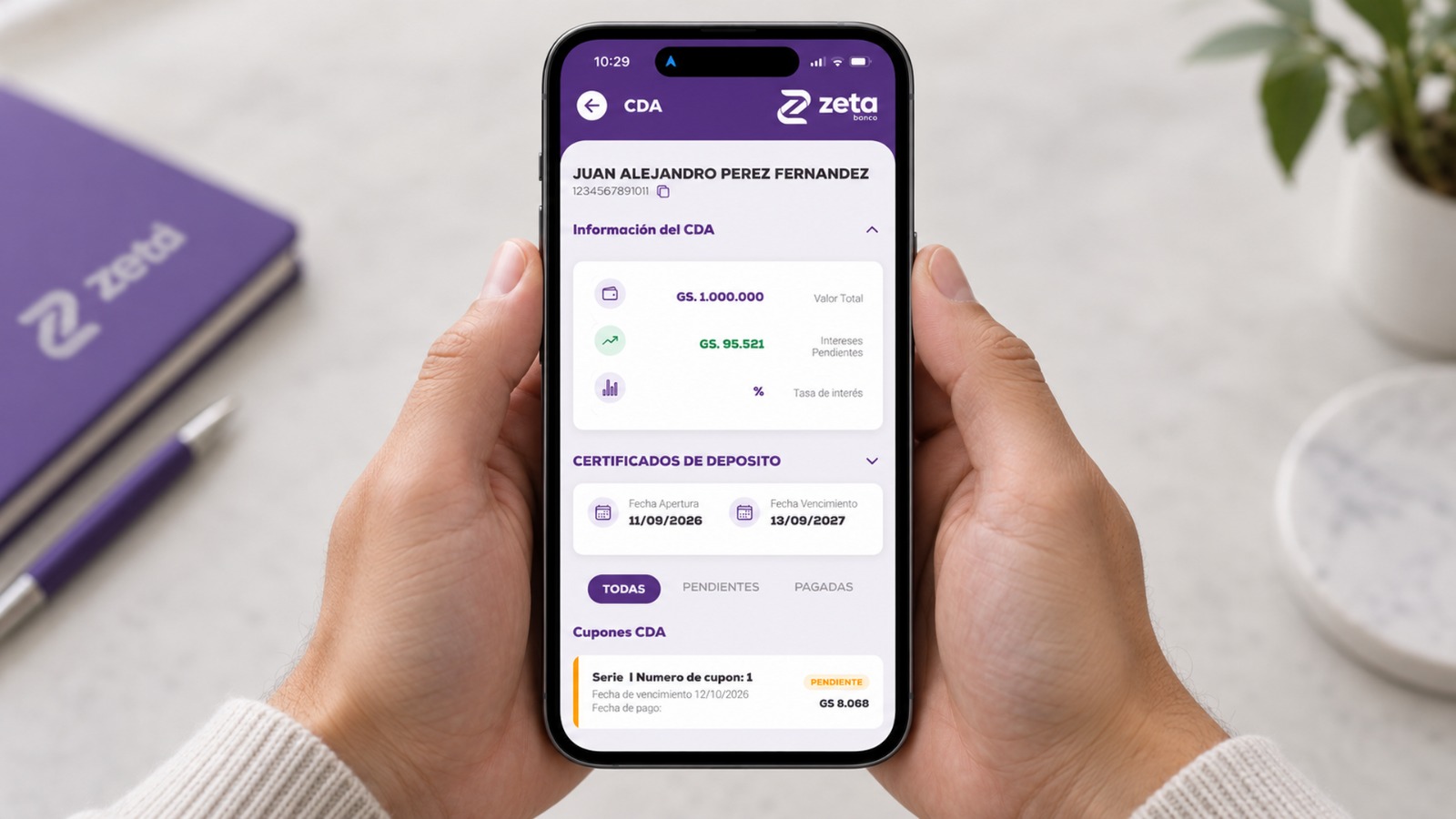 Zeta Banco emite CDA 100% digitales