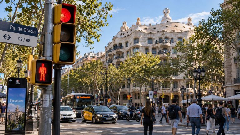 1.550 cruces con semáforo deberían haber cambiado hoy en Barcelona: “significará menos tiempo verde”