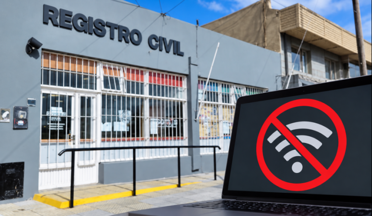 El Registro Civil de Río Grande lleva varios días sin internet