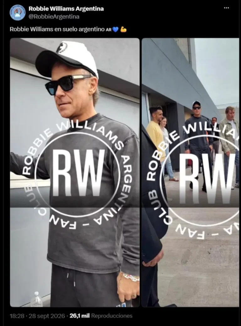 Robbie Williams inicia este jueves sus tres shows en Buenos Aires